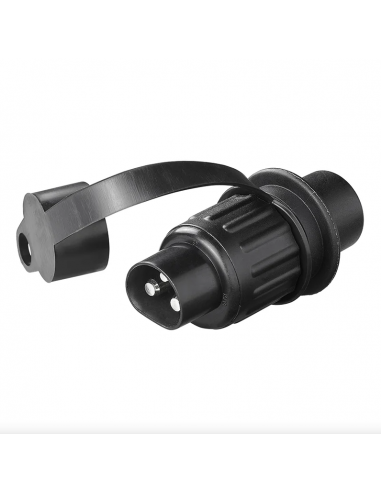 Adaptador estanco enchufe de remolque 3 pines de PVC