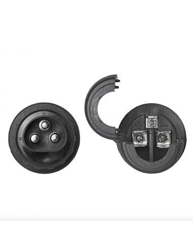 Adaptador estanco enchufe de remolque 3 pines de PVC