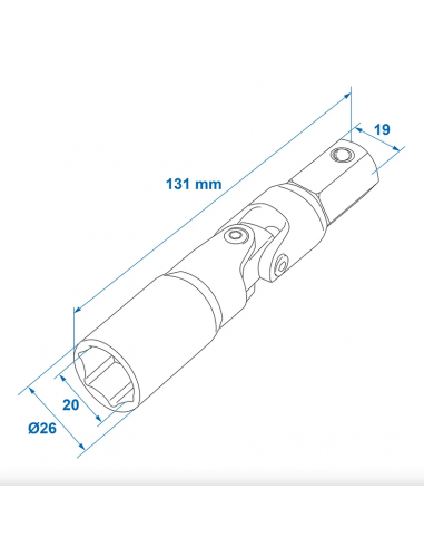 KoJack 19 mm Kartonadapter