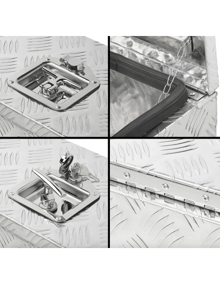 Caja de herramientas de aluminio 600 x 250 x 250 mm