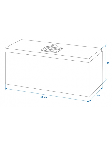 Kit de ferramentas 600 x 250 x 250 mm