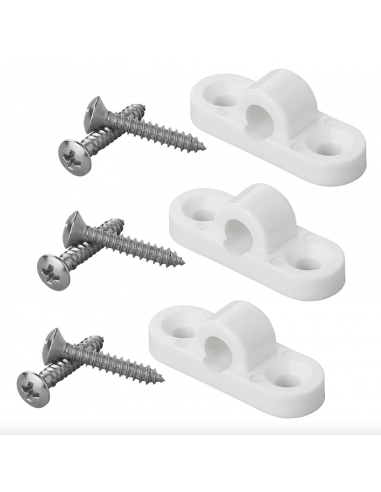 Puente de plástico blanco horizontal Pack 3