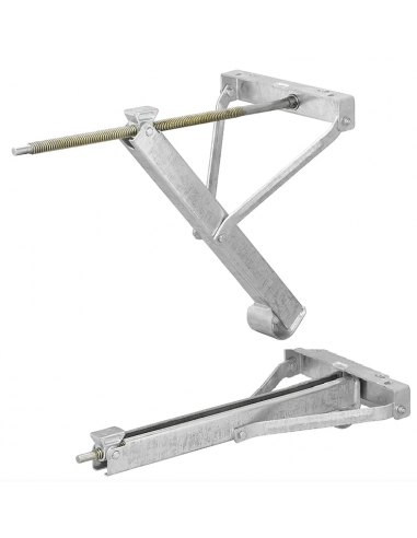 Pata estabilizadora de esquina 450 kg 615 x 278 mm Al: 507 mm