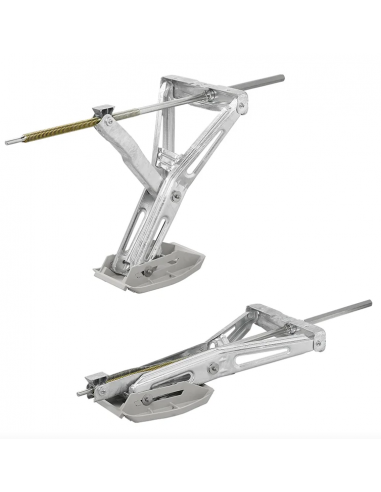 Stabilisateur de coin pour caravane 1000 kg 605x280 mm Al:470 mm + plaque d'appui