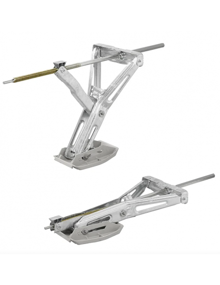 Estabilizador de canto para caravana 1000 kg 605x280 mm Al.:470 mm + placa de suporte