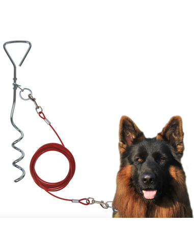 Spirale zum Halten des Hundes mit 4,5m Kabel