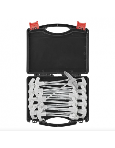 Maletín de piquetas metálicas con gancho 20 cm pack 20 uds