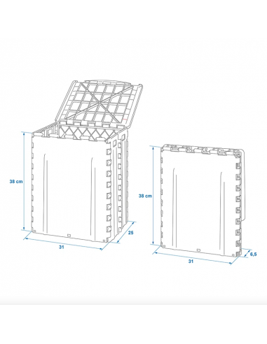 Corbeille pliante 30L