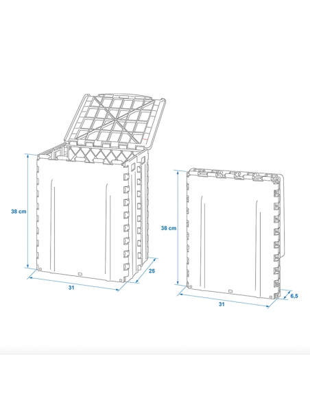 Corbeille pliante 30L