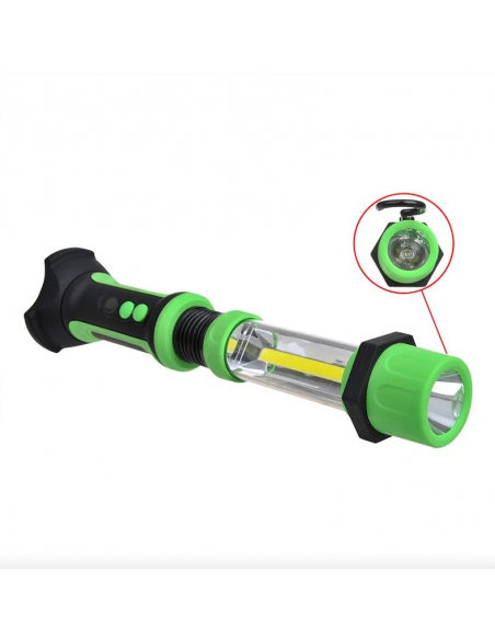 Lámpara linterna led flexible recargable con imán. Lámpara linterna led flexible recargable con imán.