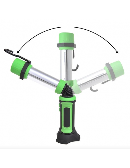 Lámpara linterna led flexible recargable con imán. Lámpara linterna led flexible recargable con imán.