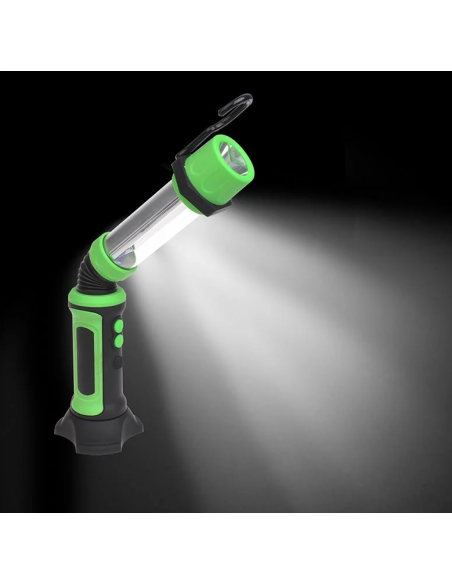 Lámpara linterna led flexible recargable con imán. Lámpara linterna led flexible recargable con imán.