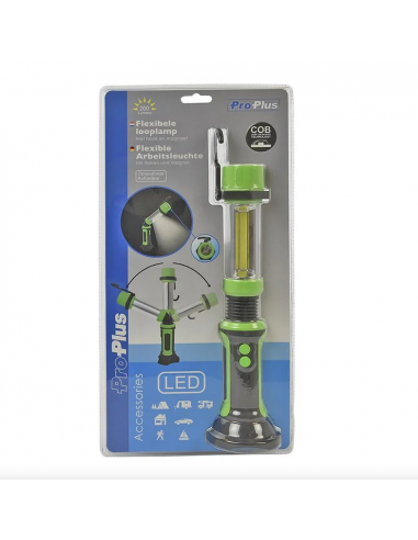 Lámpara linterna led flexible recargable con imán.