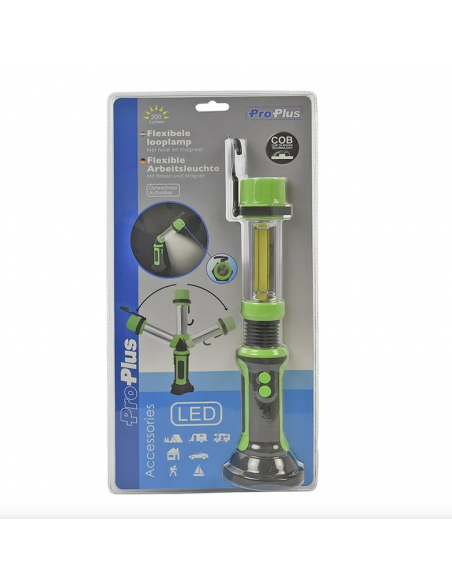 Lámpara de trabajo flexible LED recargable con imán