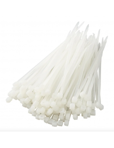 Pack bridas en color blanco. 50 unidades