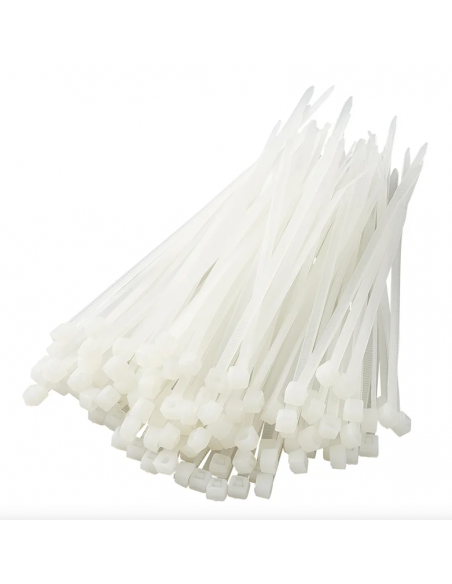 Pack bridas en color blanco. 50 unidades Pack bridas en color blanco. 50 unidades