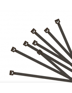 Pack de bridas en color negro. 50 unidades