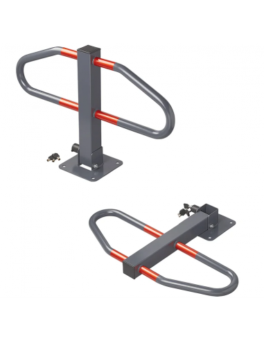 Barrier for parking with integrated lock