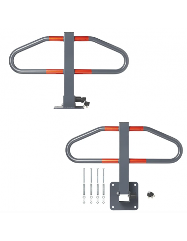 Barrier for parking with integrated lock