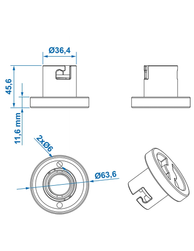 Short LPG filling cap