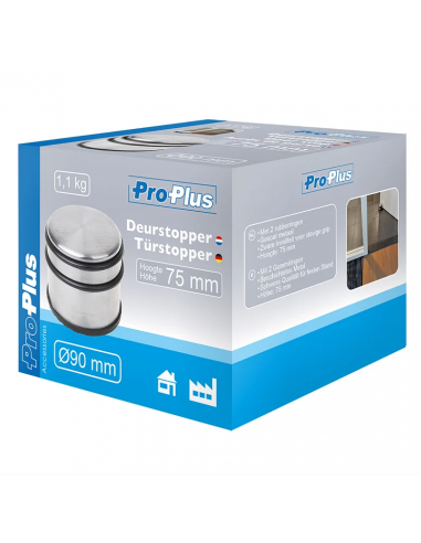 Edelstahl Tür oben Ø 90mm