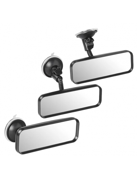 Retrovisor 164 x 55 mm con brazo extensible 4 cm y ventosa