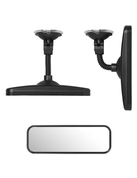 Retrovisor 164 x 55 mm con brazo extensible 4 cm y ventosa