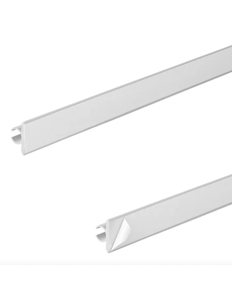 Riel canaleta aluminio con ángulo de 90° de 120 x 2,5 cm adhesivo x3 uds Riel canaleta aluminio con ángulo de 90° de 120 x 2,5 cm adhesivo x3 uds