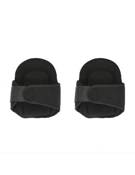 Set di 2 ginocchiere in gel di colore nero.