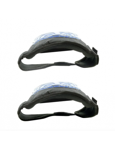 Set di 2 ginocchiere in gel di colore nero.