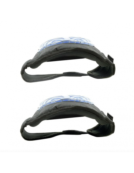 Conjunto de 2 joelheiras de gel na cor preta.