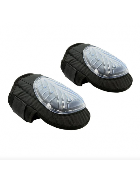 Set di 2 ginocchiere in gel di colore nero.