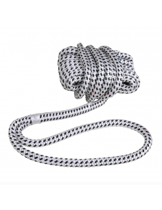 Taifun amarrando corda, 12mm, 8m, branco/preto.