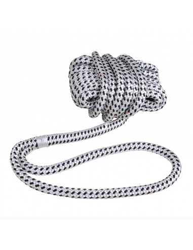 Corda di ormeggio su misura, 12mm, 8m, bianco/nero.