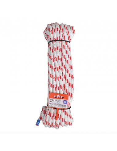 Courbe blanche et rouge 10mm x 15 m.