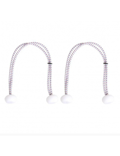 Corde rigide avec boules en plastique. 2 unités