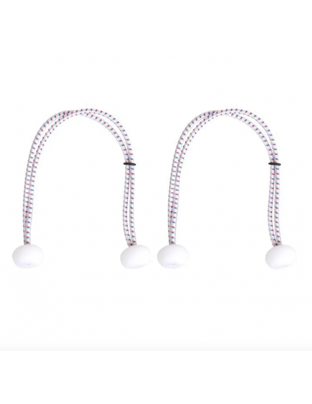 Hard rope with plastic balls. 2 units