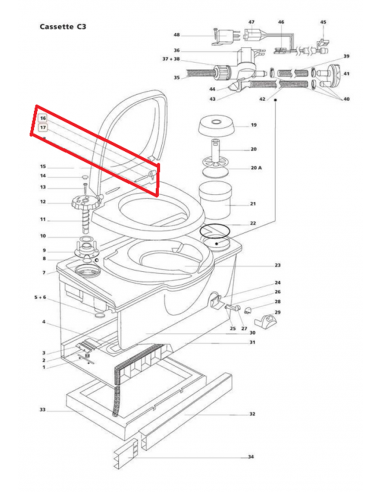 SC1234 Pôles de toilette Biagray