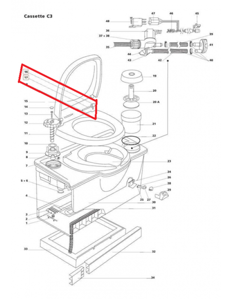 SC1234 Pôles de toilette Biagray