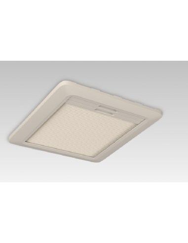 Claraboy Dometic 400 × 400 mm com ventilação forçada e espessura do teto 43 a 60 mm