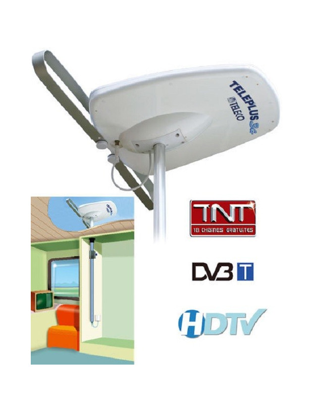 Antenne directionnelle TelePlus 3G 38dB avec mât