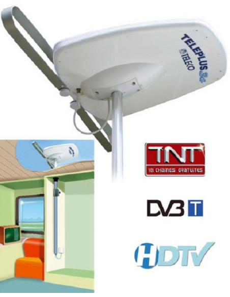 Antenne directionnelle TelePlus 3G 38dB avec mât