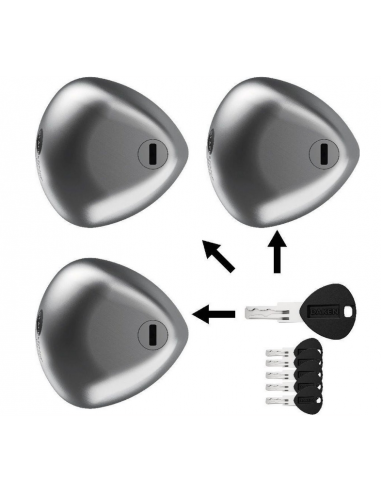 Cerradura de furgoneta Daken Blackstone pack de 3 cerraduras con 6 llaves