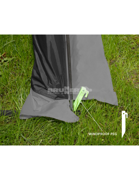 Tienda de campaña Brunner Cabina II NG gris oscuro Tienda de campaña Brunner Cabina II NG gris oscuro