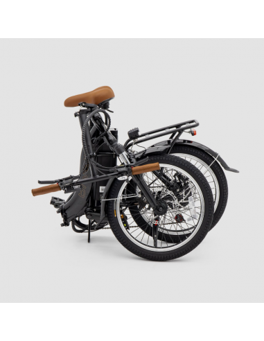 Schwarzes zusammenklappbares Elektrofahrrad Oslo