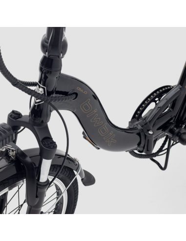 Schwarzes zusammenklappbares Elektrofahrrad Oslo