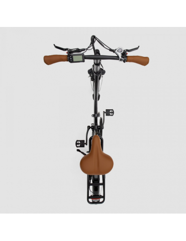 Schwarzes zusammenklappbares Elektrofahrrad Oslo