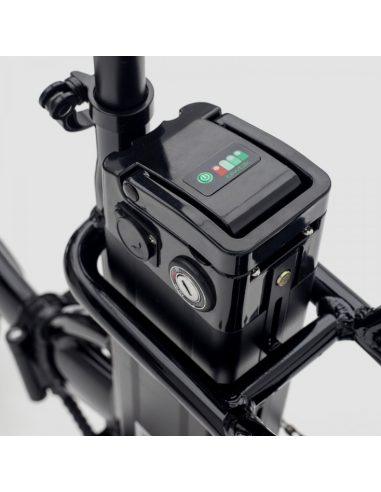 Schwarzes zusammenklappbares Elektrofahrrad Oslo