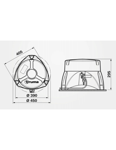 Aquecedor de água Caldeira elétrica 14 litros Truma