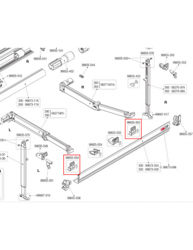 Kit de fijación para en tapa frontal F45S
